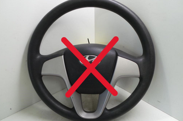 Hyundai i20 PB Lenkrad 3-Speichen ohne Multifunktion Plastik